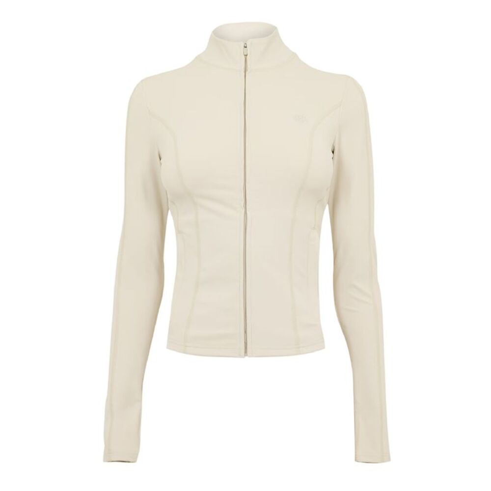 Couture Club Womens/Ladies Tonal Logo Sculpting Fitted Jacket / Bone